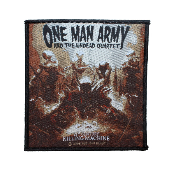 One Man Army Undead Quartet 21st Century Patch Metal Band Woven Sew On Applique