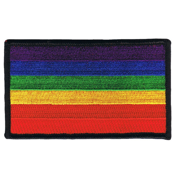 Rainbow Pride Flag Patch Support Shoulder Badge Embroidered Iron On Applique
