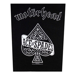 XLG Motorhead Ace Of Spades Back Patch Logo Rock Music Jacket Sew On Applique