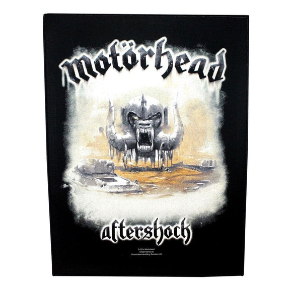 XLG Motorhead Aftershock Back Patch Album Art Rock Metal Band Sew On Applique