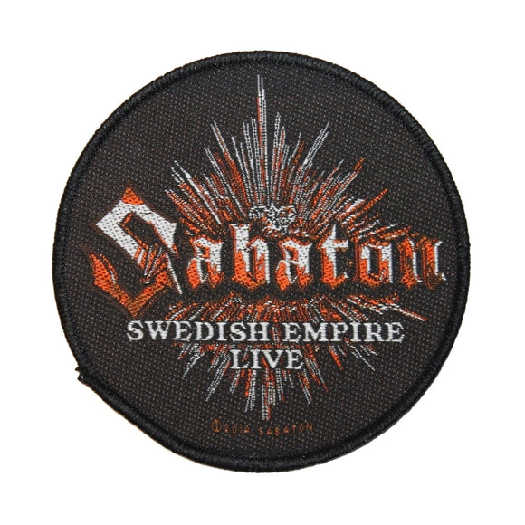 Sabaton Swedish Empire Live Patch Heavy Metal Band Music Woven Sew On Applique