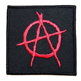 Anarchy A Logo Patch Circle Symbol Rebellion Badge Embroidered Iron On Applique