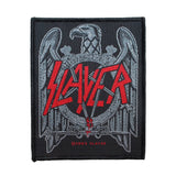Slayer Black Eagle Patch Band Logo Thrash Metal Music Woven Sew On Applique