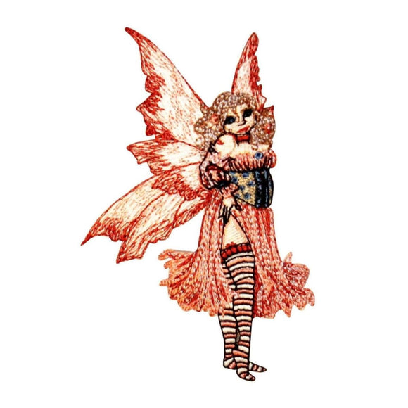 Amy Brown Flirt Fairy Patch Garden Pixie Fantasy Embroidered Iron On Applique