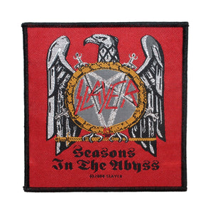Slayer Seasons in the Abyss Patch Thrash Metal Music Band Woven Sew On Applique