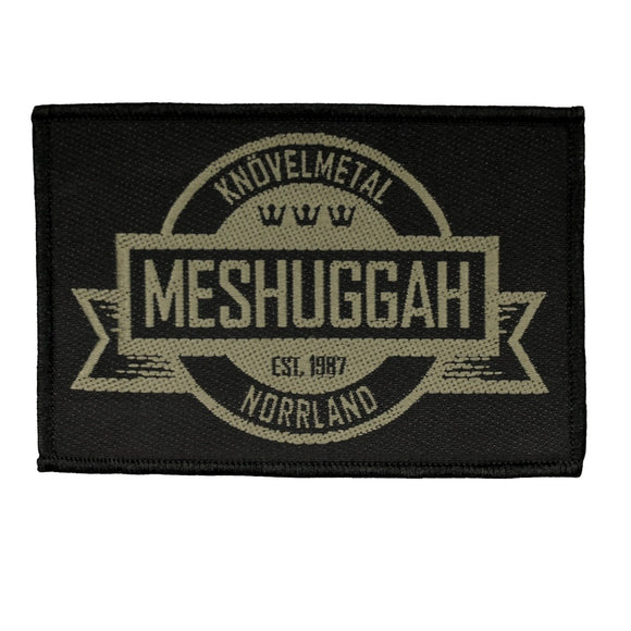 Meshuggah Crest Patch Logo Progressive Metal Band Music Woven Sew On Applique