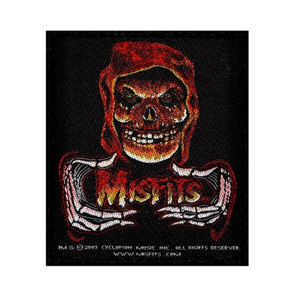 Misfits American Psycho Crimson Ghost Patch Punk Rock Band Woven Sew On Applique