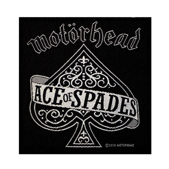 Motorhead Ace of Spades Patch Single Logo Heavy Metal Band Woven Sew On Applique