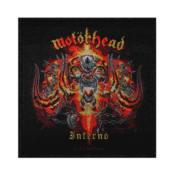 Motorhead Inferno Patch Album Cover Art Heavy Metal Music Woven Sew On Applique