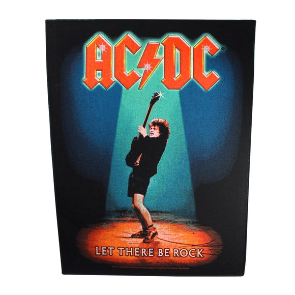 XLG AC/DC Let There Be Rock Back Patch Angus Young Music Jacket Sew On Applique