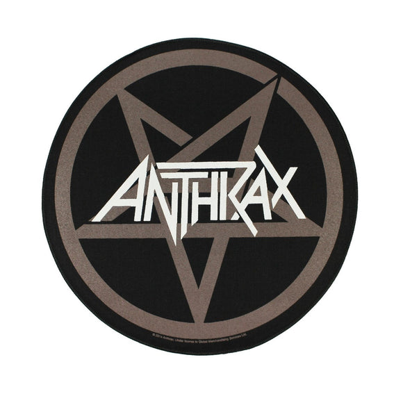 XLG Anthrax Pentagram Back Patch Logo Heavy Metal Music Band Sew On Applique