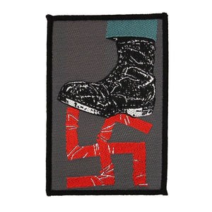 Stomping Out Fascism Sew On Woven Badge Applique Patch Germany World War II