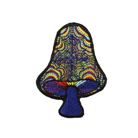 Magic Psychedelic Mushroom Patch Hippie Shroom Embroidered Iron On Applique