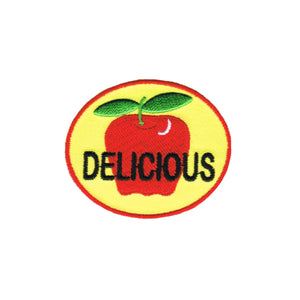 Delicious Apple Patch Edible Fruit Sweet Snack Embroidered Iron On Applique