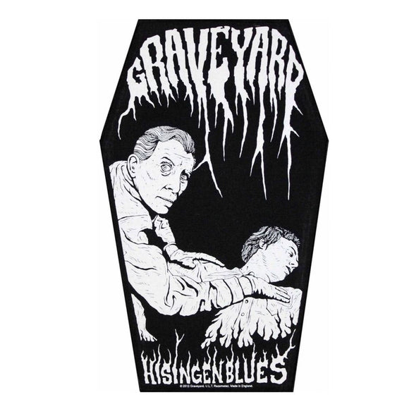 XLG Graveyard Hisingen Blues Back Patch Hard Rock Music Band Sew On Applique