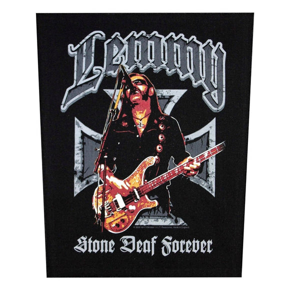 XLG Lemmy Stone Deaf Forever Back Patch Motorhead Rock Jacket Sew On Applique