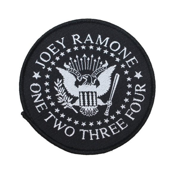 The Ramones Joey Ramone 1,2,3,4 Patch Punk Rock Band Music Woven Sew On Applique