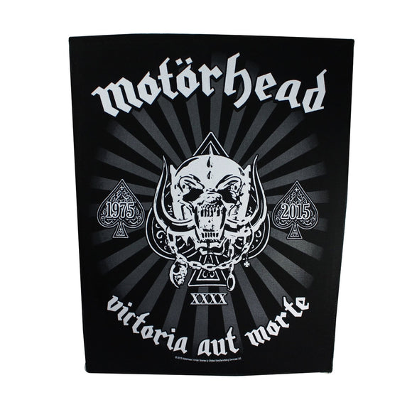 XLG Motorhead Victoria Aut Morte Back Patch Rock Heavy Metal Sew On Applique