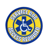 Service Dog Access Required Patch Disability Support Vest DIY Iron On Applique