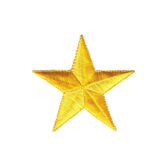 2 1/2 INCH Yellow Star Patch Astronomy Astrology Embroidered Iron On Applique