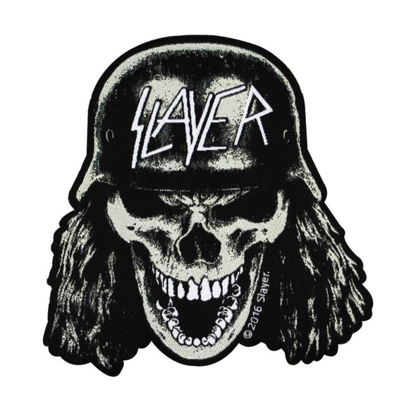 Slayer Die Cut Wehrmacht Skull Patch Thrash Metal Music Woven Sew On Applique