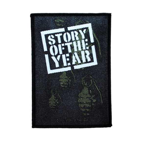 Story Of The Year Grenades Patch Rock Band Music Woven Sew On Applique