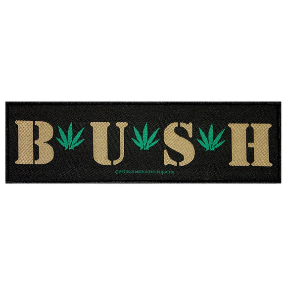 SS Bush Band Logo Patch British Grunge Rock Band Music Woven Sew On Applique