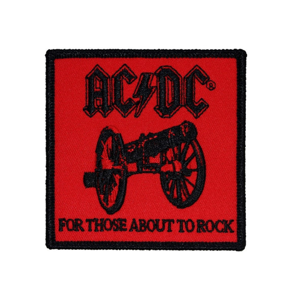 AC/DC For Those About To Rock Patch Album Cannon Embroidered Iron On Applique