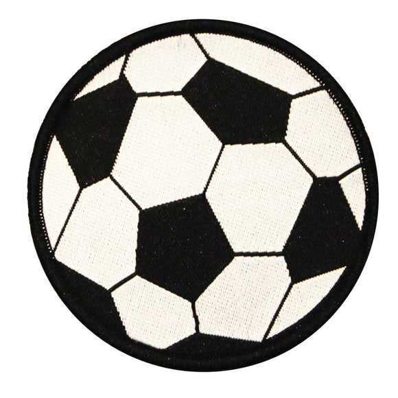 Soccer Ball Patch Futball Kick Ball Goal Sports Woven Sew On Applique