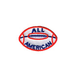 All American Football Patch Team Sport Touchdown Embroidered Iron on Badge Applique