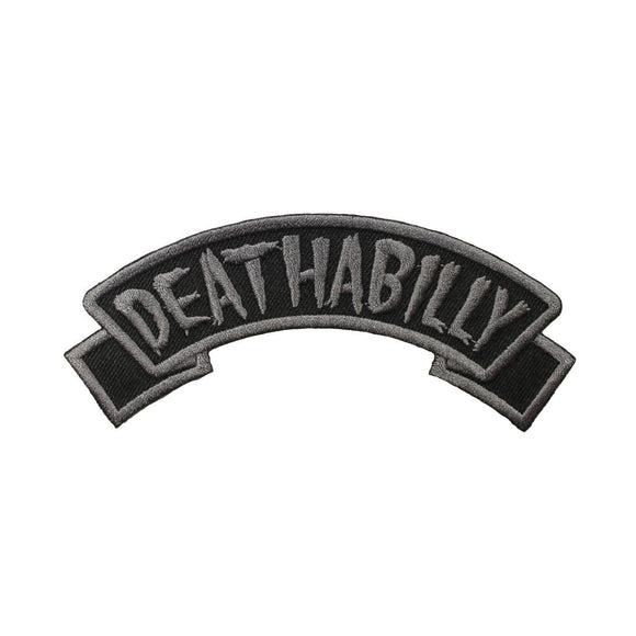 Deathabilly Arch Patch Zombie Kreepsville 666 Tag Embroidered Iron On Applique
