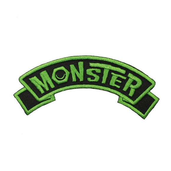 Monster Arch Patch Kreepsville 666 Name Tag Badge Embroidered Iron On Applique
