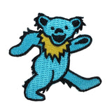 Grateful Dead 2" Blue Dancing Bear Patch Rock Band Embroidered Iron On Applique