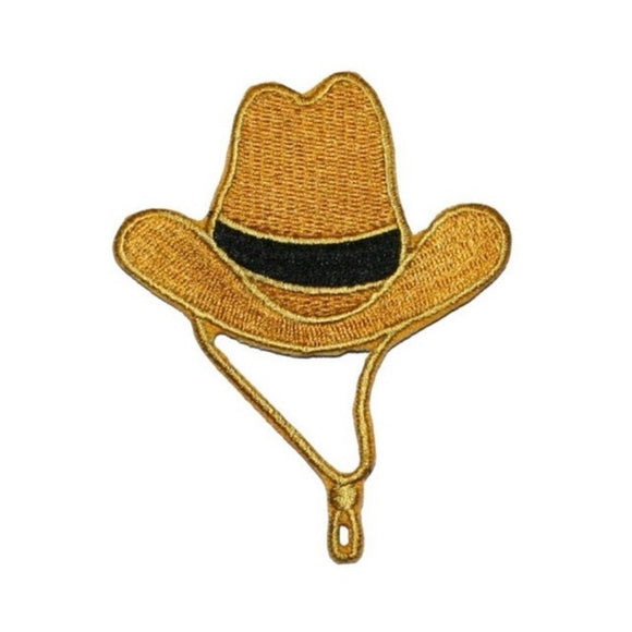 Cowboy Hat Patch Rancher Rodeo Western Embroidered Iron On Applique