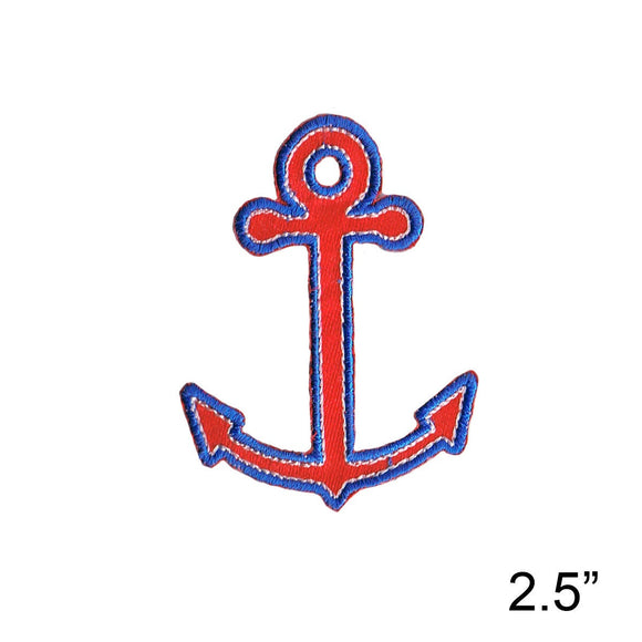 Anchor Patch Boat Sea Marine Ocean Nautical Embroidered Iron On Applique