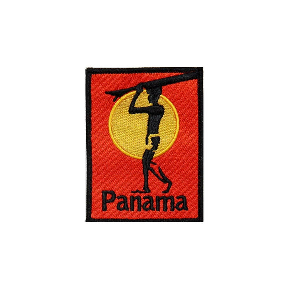 Panama Surfboard Patch Beach Bum Wave Rider Embroidered Surf Sew On Applique