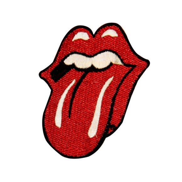 The Rolling Stones Red Tongue Patch Rock Music Fan Embroidered Iron On Applique