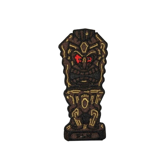 Ancient Tiki Patch Wooden Carving Dean Lee Norton Embroidered Iron On Applique