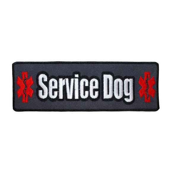 Medical Service Dog Patch Vest Harness Disability Assistance Iron On Applique