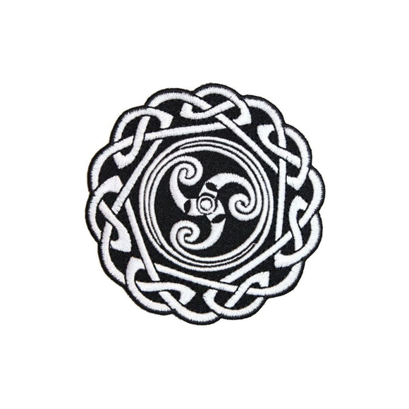 Celtic Knot Patch Art Endless Interlace Design Embroidered Iron On Applique
