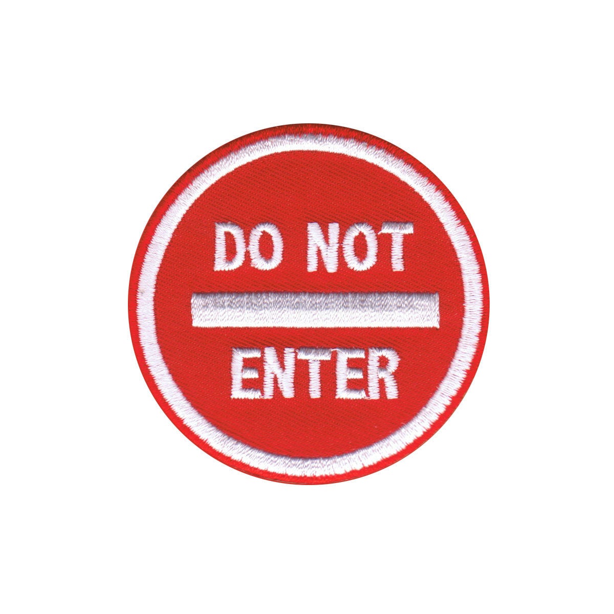 Do Not Enter Patch Driving No Entry Sign Exit Embroidered Iron On Appl ...