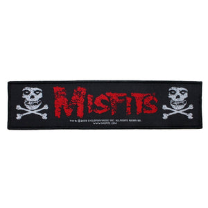SS Misfits Band Logo Patch Fiend Skull & Crossbones Punk Music Sew On Applique