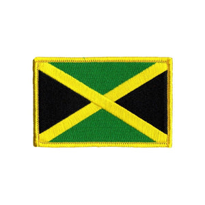 Jamaica Country Flag Patch Badge National Symbol Embroidered Iron On Applique