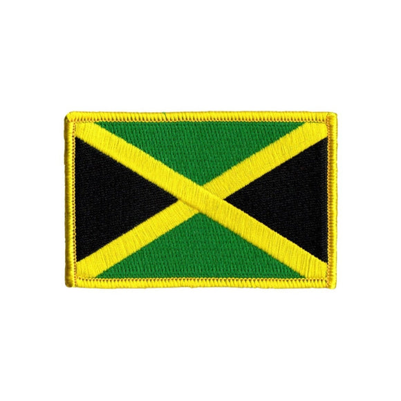 Jamaica Country Flag Patch Badge National Symbol Embroidered Iron On Applique