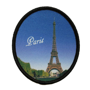 Eiffel Tower Paris France Patch Travel Badge Dye Sublimation Iron On Applique