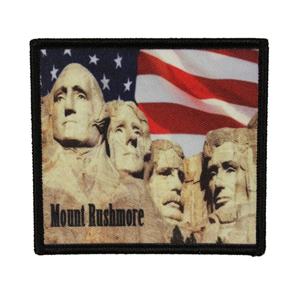 Mount Rushmore Memorial Patch Travel Badge Dye Sublimation Iron On Applique