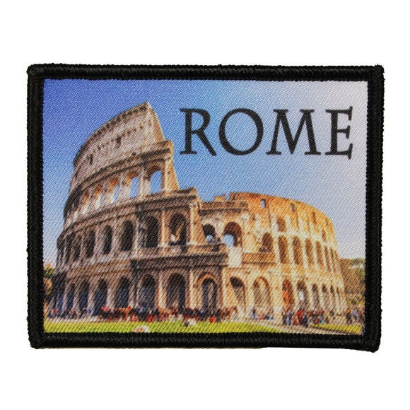 Rome Colosseum Patch Travel Badge Amphitheatre Dye Sublimation Iron On Applique