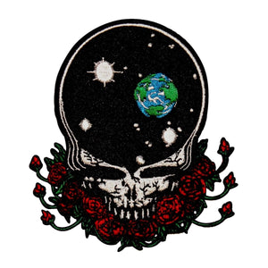 Grateful Dead Art Steal Your Universe Skull & Roses Patch Band Iron On Applique