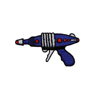 Purple Ray Gun Left Patch Sci Fi Blaster Space Embroidered Iron On Applique