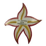 ID 0321 Gold Tropical Starfish Patch Ocean Sea Life Embroidered Iron On Applique